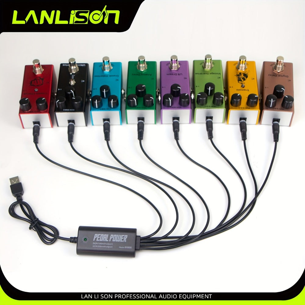 Guitar Pedal Power Supply, 36V, USB, Lanlison, 8-Port for Powering Guitar Effects Pedals detail image - detail view 8