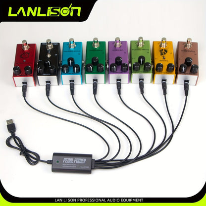 Guitar Pedal Power Supply, 36V, USB, Lanlison, 8-Port for Powering Guitar Effects Pedals detail image - detail view 8