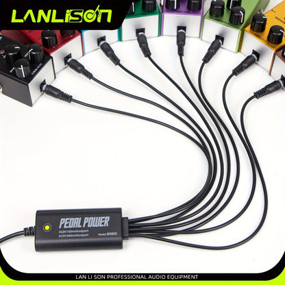 Guitar Pedal Power Supply, 36V, USB, Lanlison, 8-Port for Powering Guitar Effects Pedals detail image - detail view 9