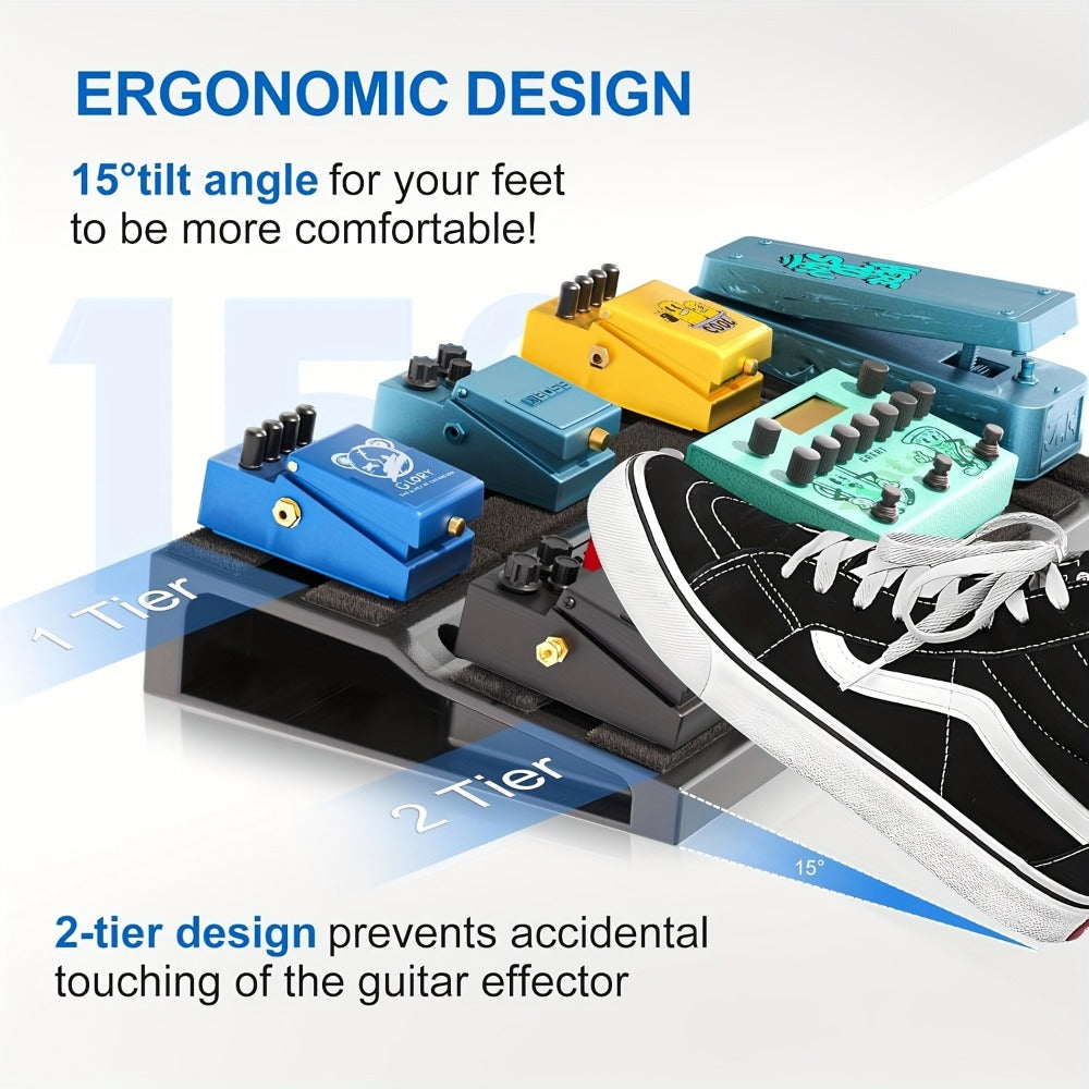 Guitar Pedalboard, Portable, Pedal for Organizing And Carrying Guitar Effects Pedals detail image - detail view 5