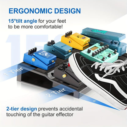 Guitar Pedalboard, Portable, Pedal for Organizing And Carrying Guitar Effects Pedals detail image - detail view 5