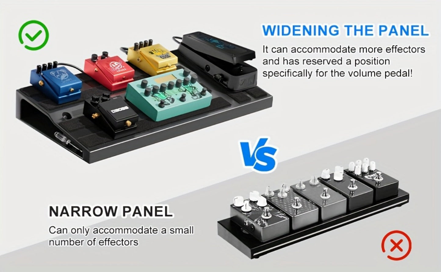 Guitar Pedalboard, Portable, Pedal for Organizing And Carrying Guitar Effects Pedals detail image - detail view 8