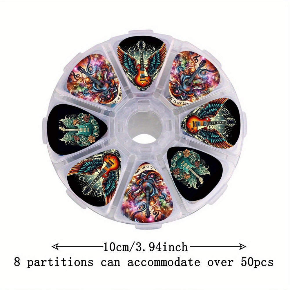 Guitar Pick Set, 1.0mm, 50pcs, 50pcs/box, Random, Band for Practice and Performance detail image - detail view 4