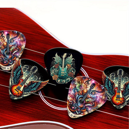 Guitar Pick Set, 1.0mm, 50pcs, 50pcs/box, Random, Band for Practice and Performance detail image - detail view 5