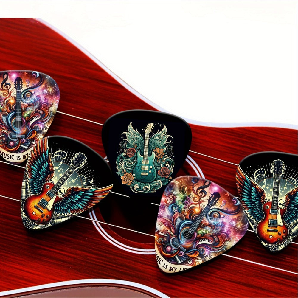 Guitar Pick Set, 1.0mm, 50pcs, 50pcs/box, Random, Band for Practice and Performance detail image - detail view 6