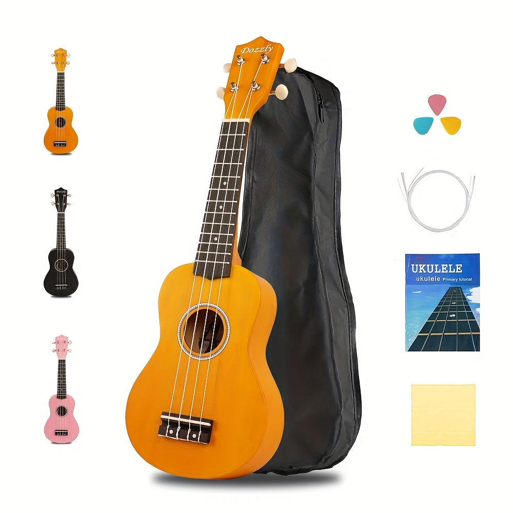 Guitar Pick Set shown in the 21 inch ukulele orange option