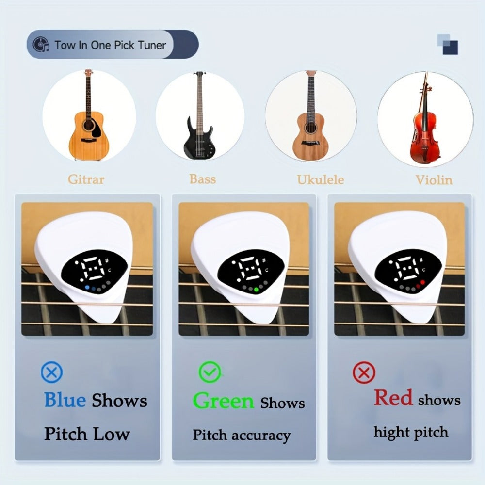 Guitar Pick Set, 2in, Tuner, Set-Include for Practice and Performance detail image - detail view 5