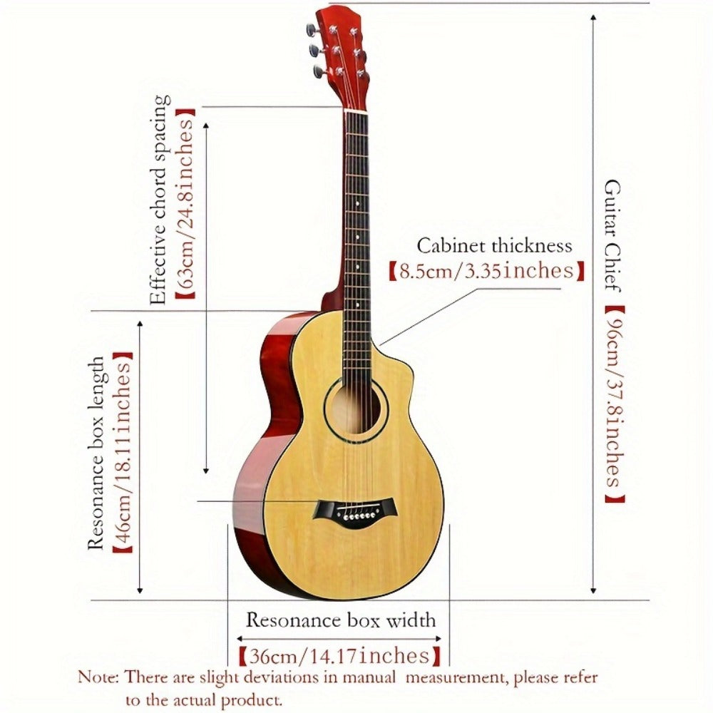 Guitar Pick Set, 38 Inches, 6 Pieces, Complete, Acoustic for Practice and Performance detail image