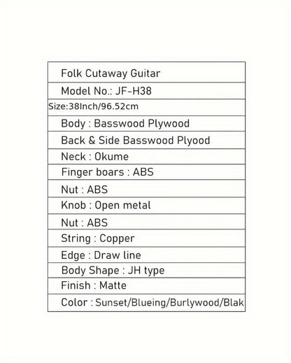 Guitar Pick Set, 38 Inches, 6 Pieces, Complete, Acoustic for Practice and Performance detail image - detail view 23