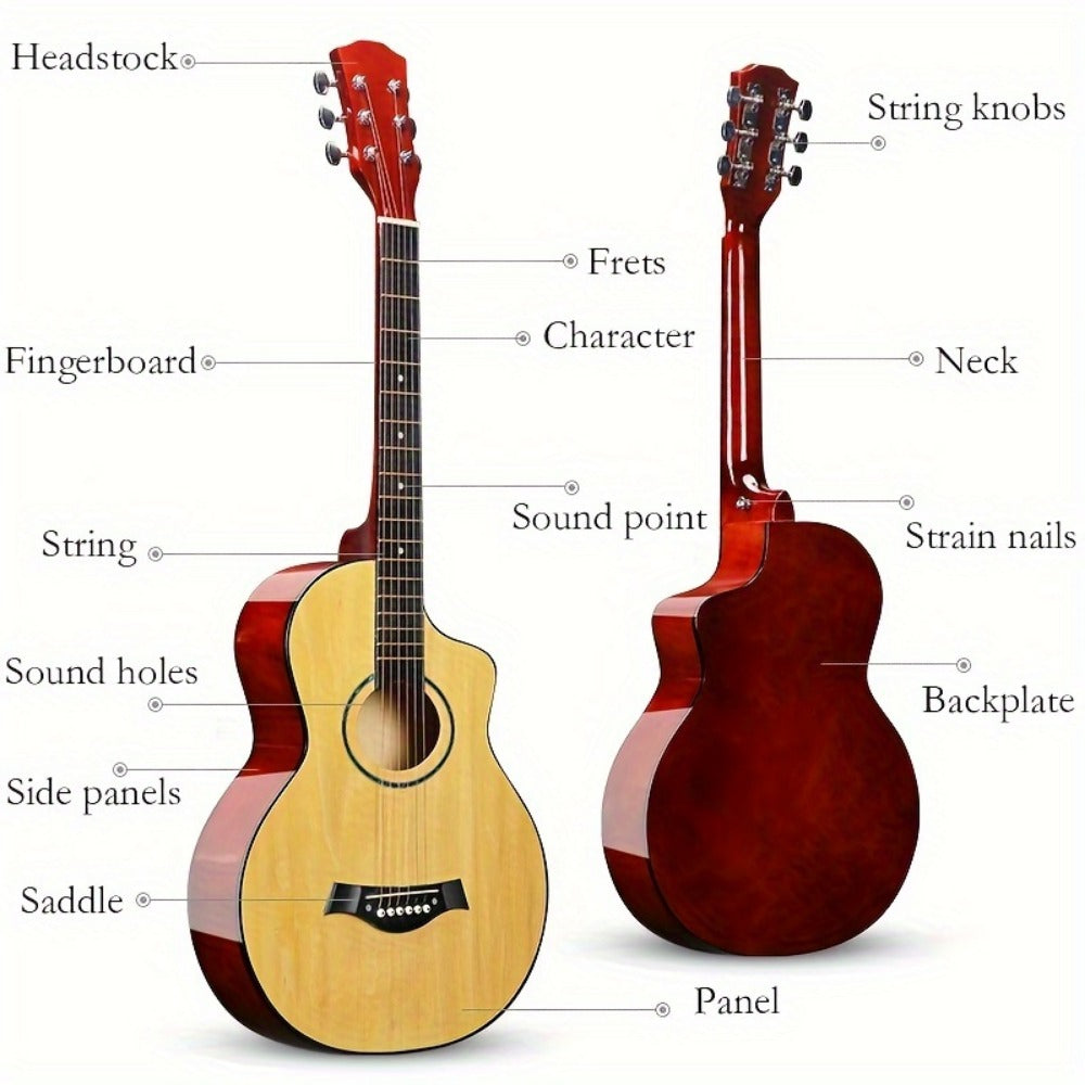 Guitar Pick Set, 38 Inches, 6 Pieces, Complete, Acoustic for Practice and Performance detail image - detail view 4