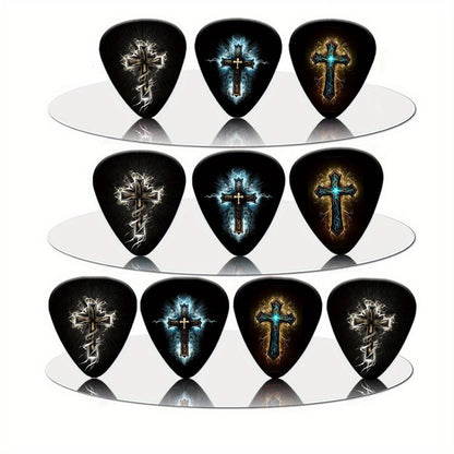 Guitar Pick Set, 50pcs, 1.0mm, 50pcs/box, Random, Cross for Practice and Performance detail image - detail view 5