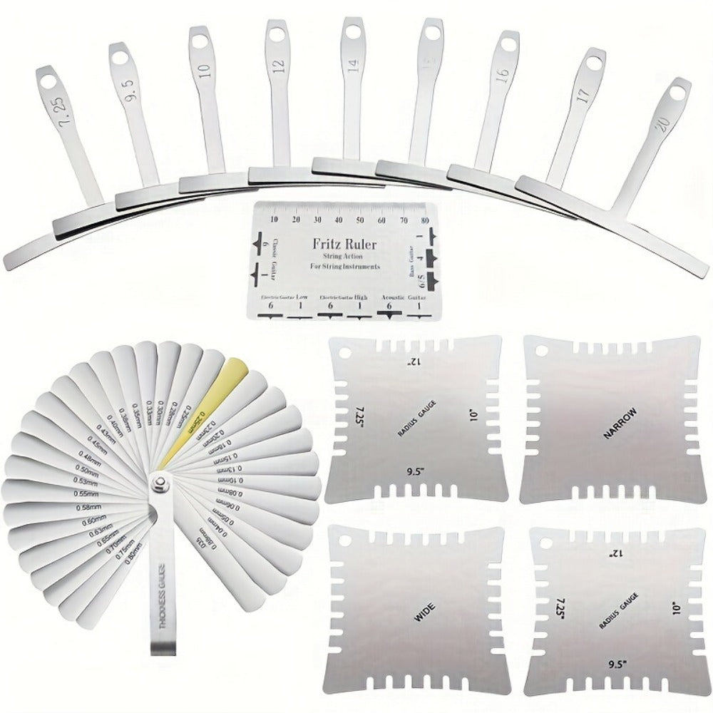 Guitar Repair Tool Kit, 15pcs, 0.0015 inch, Professional, Bass for Guitar Maintenance detail image - detail view 3