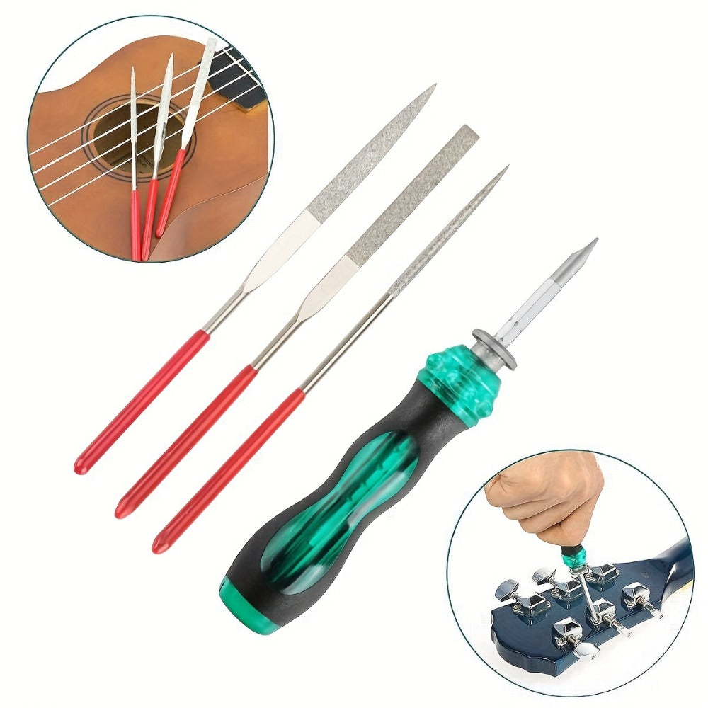 Guitar Repair Tool Kit, 23pcs, 15cm, Pick, Random, Color for Guitar Maintenance detail image