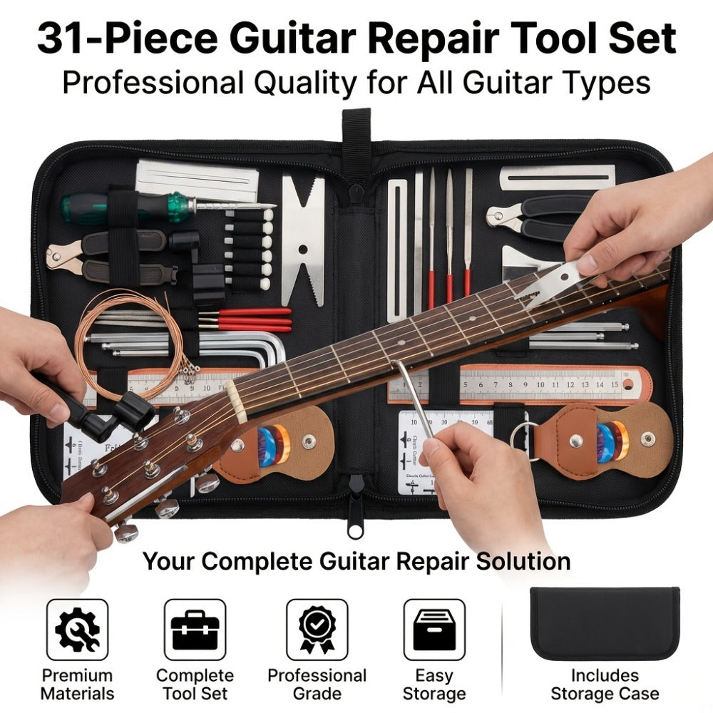 Guitar Repair Tool Kit, 31pcs, Set, Maintenance for Guitar Maintenance detail image - detail view 4