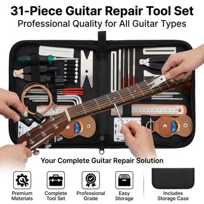 Guitar Repair Tool Kit, 31pcs, Set, Maintenance for Guitar Maintenance detail image - detail view 4