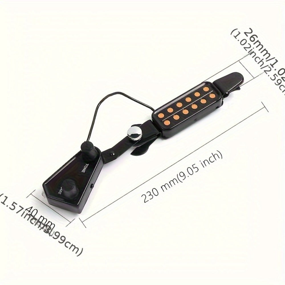 Guitar Replacement Part, 12 Hole Pickup, 1pc, 12-Hole, Acoustic for Guitar Repair detail image
