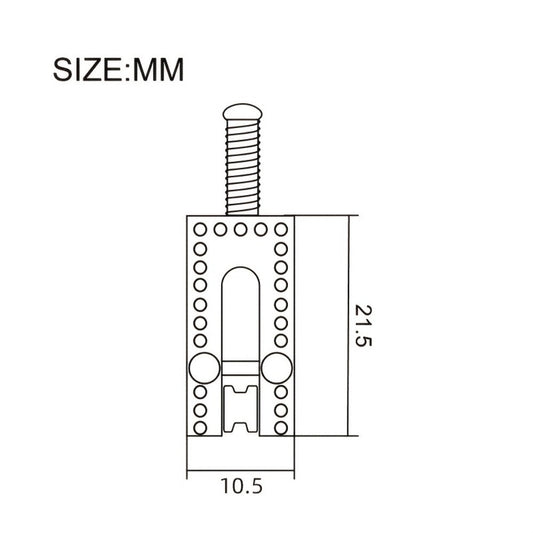 Guitar Replacement Part, 5Mm, 2 mm, Electric, Roller, String for Guitar Repair detail image
