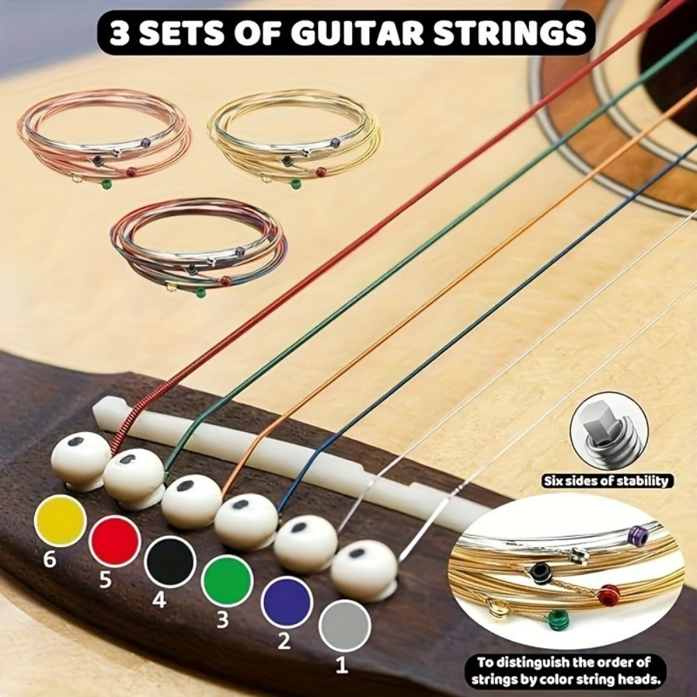 Guitar Replacement Part, Adjustable, 53pcs, Set, Acoustic for Guitar Repair detail image - detail view 3