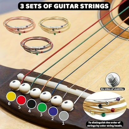 Guitar Replacement Part, Adjustable, 53pcs, Set, Acoustic for Guitar Repair detail image - detail view 3