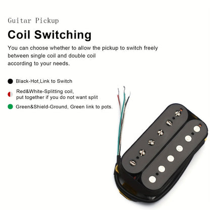 Guitar Replacement Part, High-Performance, Black, Humbucker for Guitar Repair detail image - detail view 10