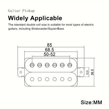 Guitar Replacement Part, High-Performance, Black, Humbucker for Guitar Repair detail image
