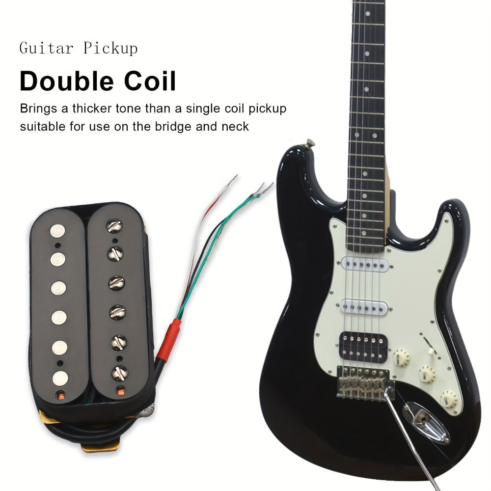 Guitar Replacement Part, High-Performance, Black, Humbucker for Guitar Repair detail image - detail view 4