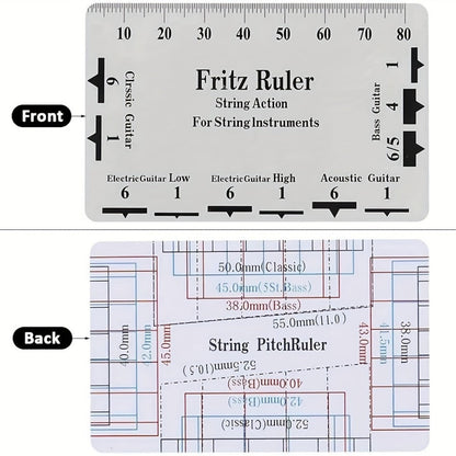 Guitar Setup Tool Kit, 12-Piece Luthier Gauge Set for Guitar and Bass detail image - detail view 5