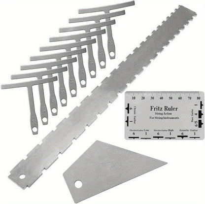 Guitar Setup Tool Kit, 12-Piece Luthier Gauge Set for Guitar and Bass detail image - detail view 8