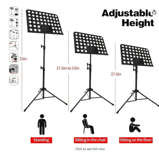 Guitar Stand, 1 Pack, Foldable, Adjustable, Music, Heightened for Holding And Displaying detail image