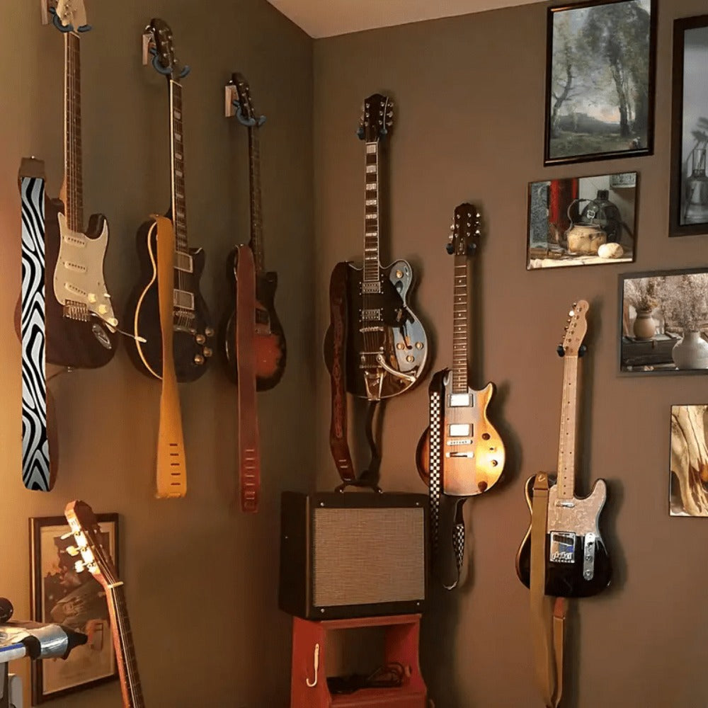 Guitar Stand, 2 Pack, Wall, Mount, Pack for Holding And Displaying Guitars detail image - detail view 6