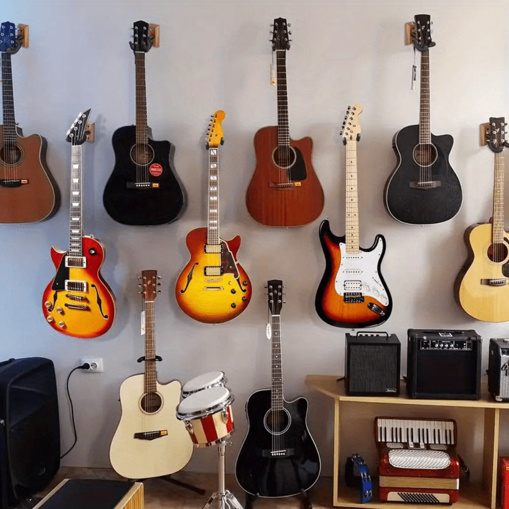 Guitar Stand, 2 Pack, Wall, Mount, Pack for Holding And Displaying Guitars detail image - detail view 9