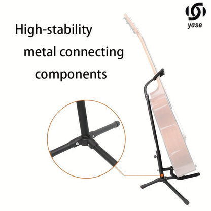 Guitar Stand, 2pcs Iron Guitar, Foldable, Portable, Folding, Single for Holding detail image - detail view 7