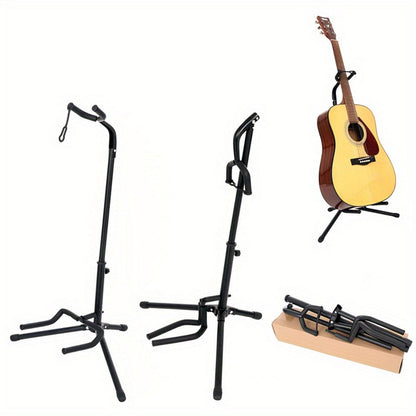 Guitar Stand, 2pcs Iron Guitar, Foldable, Portable, Folding, Single for Holding detail image - detail view 8