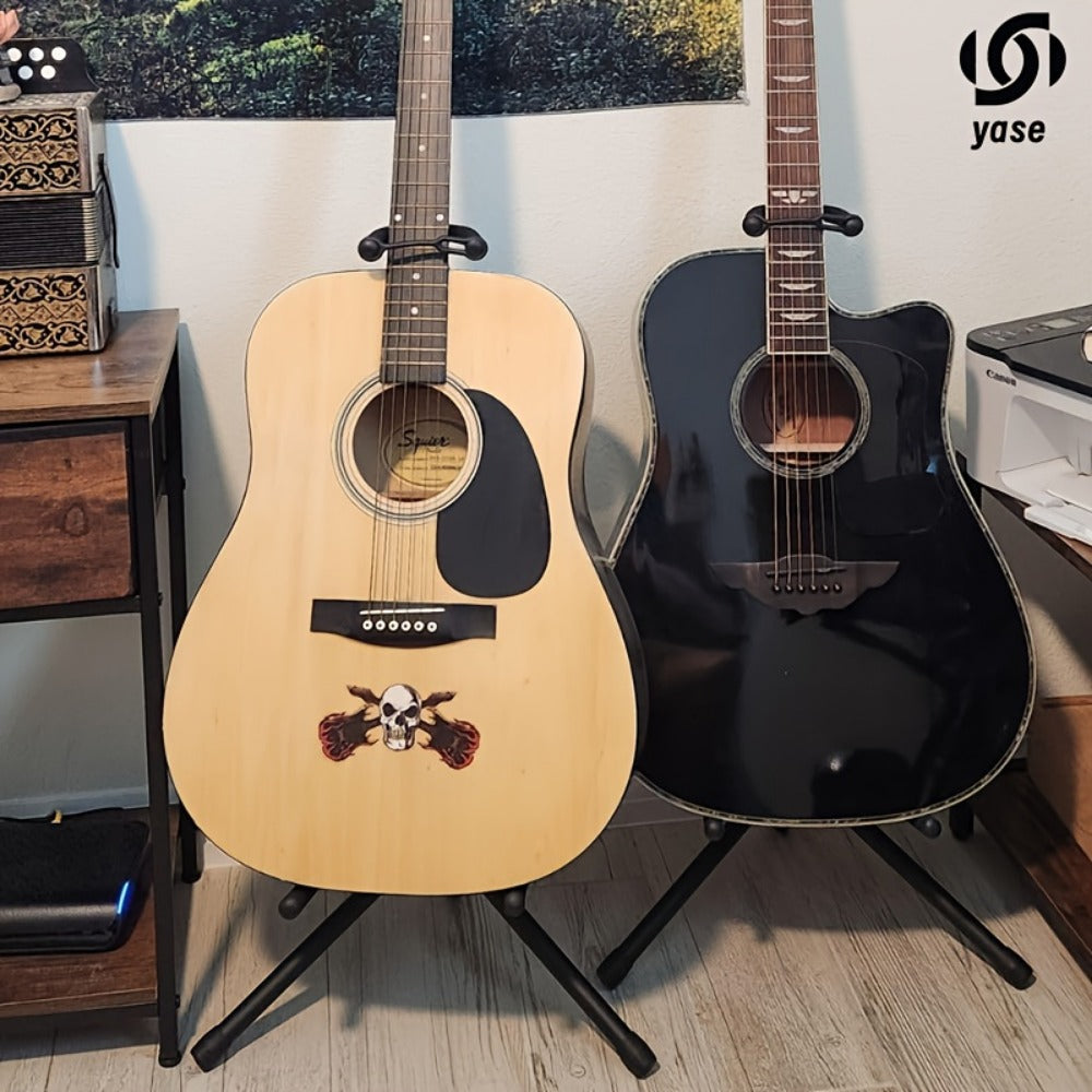 Guitar Stand, 2pcs Iron Guitar, Foldable, Portable, Folding, Single for Holding detail image - detail view 9