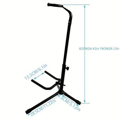 Guitar Stand, Adjustable, Foldable, Metal, Floor for Holding And Displaying Guitars detail image