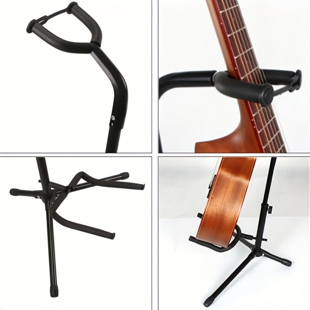 Guitar Stand, Adjustable, Foldable, Metal, Floor for Holding And Displaying Guitars detail image - detail view 5