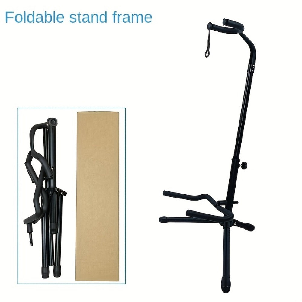 Guitar Stand, Adjustable, Foldable, Metal, Floor for Holding And Displaying Guitars detail image - detail view 6