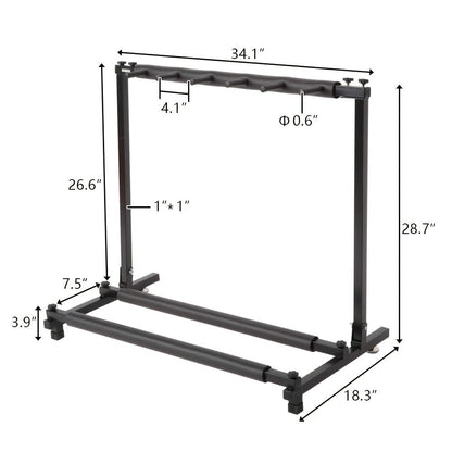 Guitar Stand, Foldable, 2.75 inches, Versatile, Rack for Holding And Displaying Guitars detail image - detail view 10