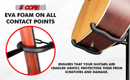Guitar Stand, Foldable, Adjustable, Core, Triple for Holding And Displaying Guitars detail image - detail view 11