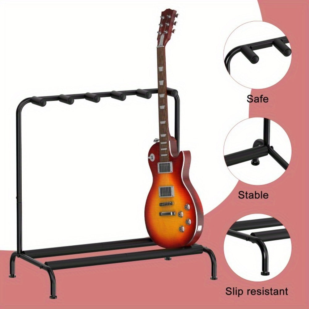 Guitar Stand, Holds, Guitars, Sturdy for Holding And Displaying Guitars detail image - detail view 5