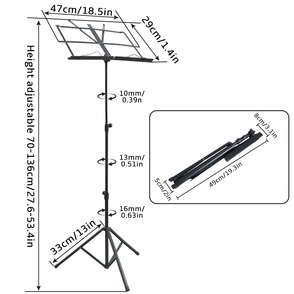 Guitar Stand, Portable, Foldable, Adjustable, Folding, Music for Holding And Displaying detail image - detail view 11