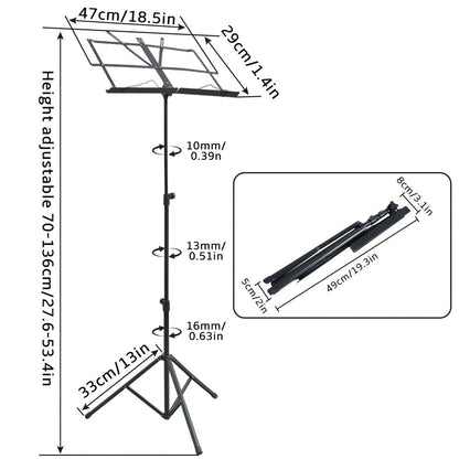 Guitar Stand, Portable, Foldable, Adjustable, Folding, Music for Holding And Displaying detail image - detail view 11
