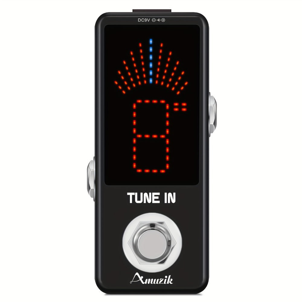 Guitar Tuner Pedal, Chromatic Guitar Tuner Pedal Fast And Accuate Tuner For High Precision + - 1 Cent With Pitch Indicator For Electric Guitar And Bass True Bypass, Note That The Power Supply Is Not Included. detail image - detail view 8