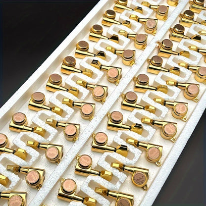 Guitar Tuning Peg Set, Silvery 3 Right, 6pcs, SAPHUE, Locking for Replacing Guitar Tuning detail image - detail view 12