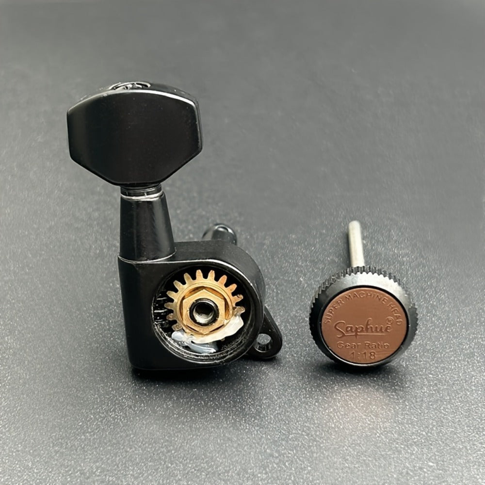 Guitar Tuning Peg Set, Silvery 3 Right, 6pcs, SAPHUE, Locking for Replacing Guitar Tuning detail image - detail view 18