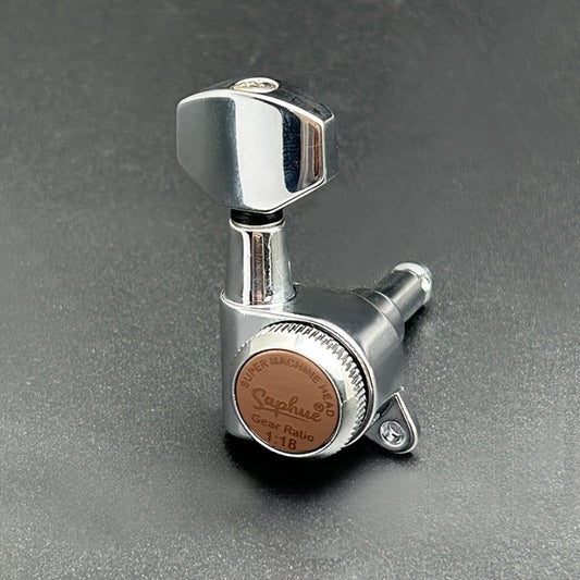 Guitar Tuning Peg Set, Silvery 3 Right, 6pcs, SAPHUE, Locking for Replacing Guitar Tuning detail image