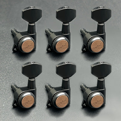 Guitar Tuning Peg Set, Silvery 3 Right, 6pcs, SAPHUE, Locking for Replacing Guitar Tuning detail image - detail view 5