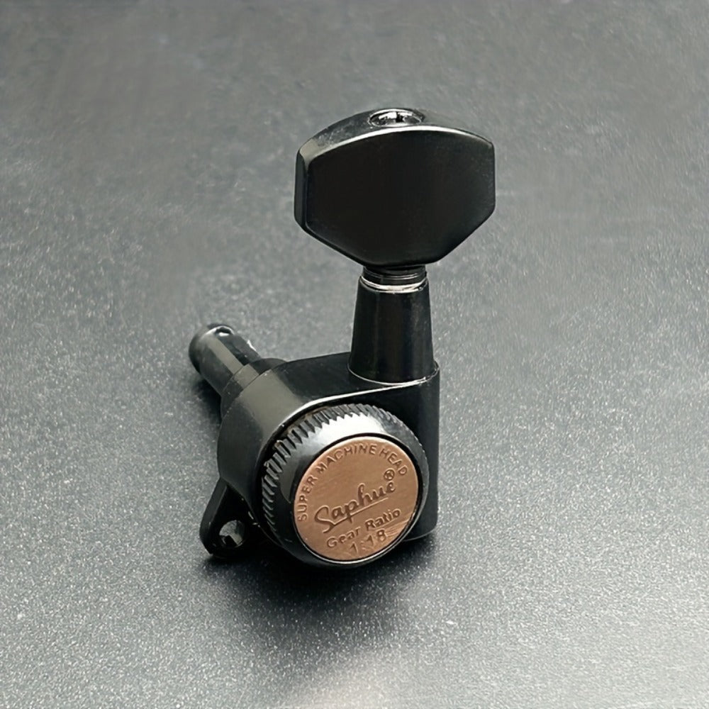 Guitar Tuning Peg Set, Silvery 3 Right, 6pcs, SAPHUE, Locking for Replacing Guitar Tuning detail image - detail view 8