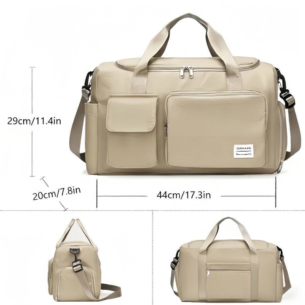 Gym Duffel Bag – 2 Piece, Nylon, Lightweight, Large Capacity – detail view 3