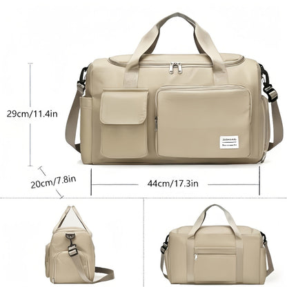 Gym Duffel Bag – 2 Piece, Nylon, Lightweight, Large Capacity – detail view 3